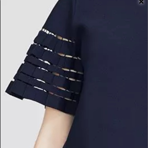 LELA ROSE Pleated Sleeve Shift Dress - Picture 3 of 8